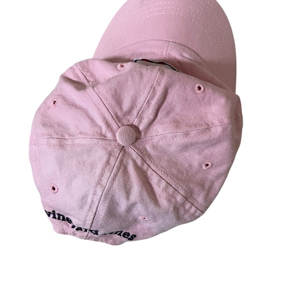 Vineyard Vines light pink baseball cap featuring american flag shaped vineyard - Picture 4 of 6